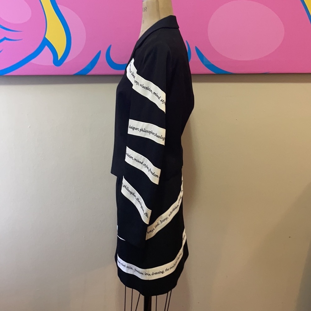 Moschino Black White Striped Skirt Suit The Nanny - Picture 7 of 15